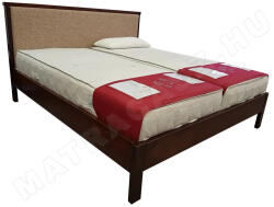 Ágy manufaktúra Ágota bükk ágykeret szövet betéttel 100x200 - matracasz