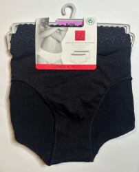  Sensabelle magas bugyi varrat nélküli 2 db-os szett fekete S/m K197