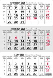 Beskidy Naptár 2026 Beskidy Fali Háromrészes T1 spirál (5906329605207)