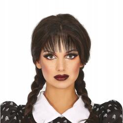 Guirca Paróka frufruval és copfokkal, fekete Wednesday (GU48067)