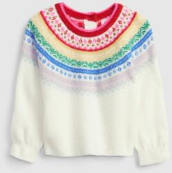 GAP Бебешки плетен пуловер със щампа GAP GAP | Byal | Момичешки | 56-62