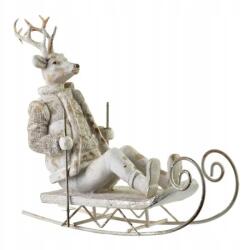 Mondex Santa Lila Rénszarvas szánkó figura 29, 5x10, 5x23, 5 cm (HTC6338-SW)