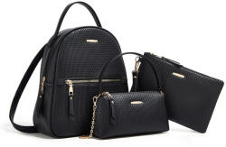Cardinal Set Geantă de damă Rucsac Neagră ZM906 (ZM906)