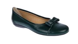 Rovi Design Balerini dama casual din piele naturala, Verde - ELSA