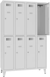 SUS 342 Wn rövidajtós öltözőszekrény (8 ajtós, lábakon álló)