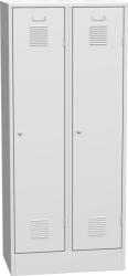  K2470 2-ajtós öltözőszekrény lábazattal (40 cm-es rekeszek, SAS_42_A)