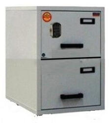  FC 2E-NN tűzálló függőmappa tároló szekrény (2 fiók, 60 perc, el. zár)