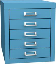  KSZ 45 A fiókos fémszekrény 5 db A4 méretű fiókkal