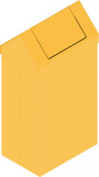  KOS-1262 billenőfedeles fém szemetes kuka (90 l)