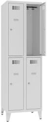  SUS 322 Wn rövidajtós öltözőszekrény (4 ajtós, lábakon álló)