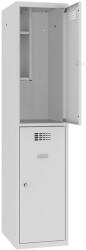  Sms 412 rövidajtós iskolai öltözőszekrény (2 ajtó, 40 cm, teli lábazaton)