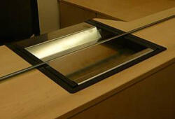  KA-0120 pénzátadó tálca rozsdamentes átadó résszel (MABISZ minősített)