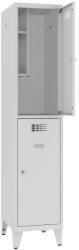  Sms 412 n rövidajtós iskolai öltözőszekrény (2 ajtó, 40 cm, lábakon álló)