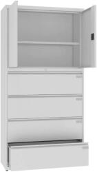  Skb 1 kombinált irattároló fémszekrény (függőmappák + gyűrűs mappák)