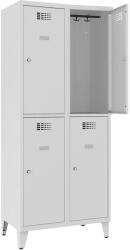  Sus 422 Wn rövidajtós öltözőszekrény (4 ajtós, lábakon álló)