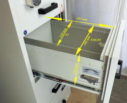  FC 3K-NN tűzálló függőmappa tároló szekrény (3 fiók, 60 perc, kulcsos)