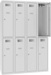  Sus 342 W rövidajtós öltözőszekrény (8 ajtós, teli lábazaton)