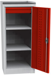  DUS_14_B szerszámtároló fémszekrény munkafelülettel (2 db polc, 1 fiók), ECO