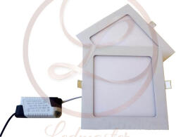 Masterled 18 W-os süllyesztett meleg fehér négyzet alakú LED-es mennyezetlámpa (LEDMASTER-1973)