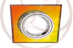 STRÜHM Stan négyzet alakú spot keret kaméleon/króm GU10-es foglalattal (LEDMASTER-2858)