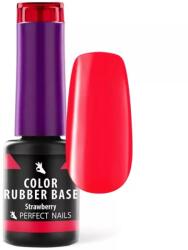 Perfect Nails Color Rubber Base Gel - Színezett Alapzselé 4ml - Strawberry