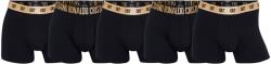 CR7 CR7, Boxeralsó logós derékpánttal - 5 pár, Arany, Fekete, 2XL méret (80438123-49-2900-XXL)