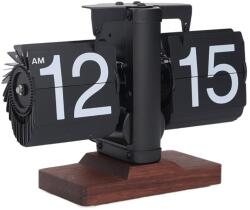 MACVI Macvi® automata flip óra irodába, nagy számok, elegáns design, ideális nappaliba, elemes, fa állvány (MCV-01838)