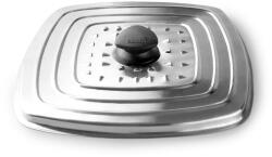 Ibili multifunkciós, négyzet alakú fedél, rozsdamentes acél, 30x30 cm, ezüst (IB-667330)