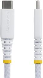 StarTech USB 2.0 Type C Összekötő Fehér 3m USB2CC3MNCBRWH (USB2CC3MNCBRWH)