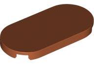 LEGO® Placă netedă 2 x 4 Oval (6359041)
