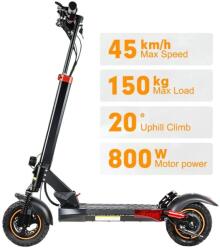  Mankeel 10" 800W-os elektromos roller felnőtteknek, összecsukható roller, dupla lengéscsillapítással, 48V, 15Ah akkumulátorral