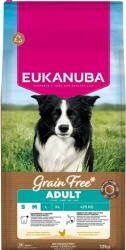EUKANUBA Grain Free Adult Small Medium Chicken 12 kg gabonamentes kutyatáp kicsi és közepes testű kutyáknak csirkével