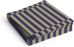 Hay Pattern Хартиени салфетки пясъчно-тъмносини райета, 33 x 33 см, 20 бр (AE732-E139-AQ08)