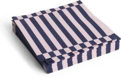 Hay Pattern Хартиени салфетки, 40 x 40 см, светлорозово-сини райета, 20 бр (AE732-E140-AP94)