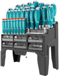 TOTAL csavarhúzók és bitek, 100 darabos készlet, CrV. THT2506100 (THT2506100)