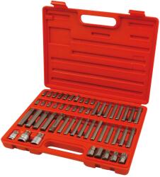Extol PREMIUM IMBUS-TORX-XZN hegyű hajtókarok, 51 darabos készlet, 3/8", 1/2"-os racsnikhoz (8818200)