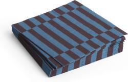 Hay Pattern Хартиени салфетки, 33 x 33 см, антрацитово-бордо райе, 20 бр (AE732-E139-AP98)