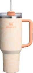 Stanley Quencher H2.0 Flowstate Apricot Palms Термо чаша със сламка, 1, 18 л (10-12552-196)