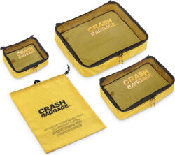 Crash Baggage Кутии за съхранение на дрехи Easy Life с чанта за обувки жълти 4 части (CB360.04)