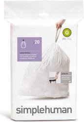 simplehuman Торбички за боклук Simplehuman обадете се G 30 л 20 бр (cw0166)