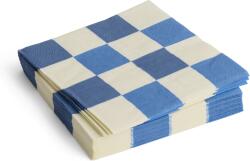 Hay Pattern Хартиени салфетки 40 x 40 cm, бяло-синьо каре, 20 бр (AE732-E140-AP95)