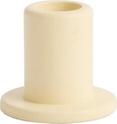 Hay Tube Свещник за класическа свещ S, пастелно жълт, бетонен (AE375-A601-AH99)