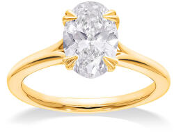 Heratis Forever Eljegyzési gyűrű ovális, lab-grown gyémánttal, 14K, sárga arany IZLG1526
