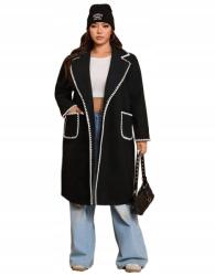 Shein XL Közepes Hosszúságú Kabát