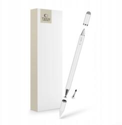 Tech-Protect Érintőceruza Techprotect USP200 Rajzoláshoz És Íráshoz Fehér Stylus Golyóstoll (5906302370566)