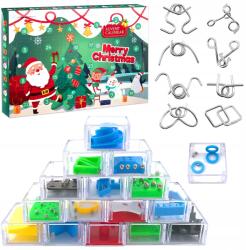  Adventi Naptár 24 Logikai Játékok 3D Puzzle Mini Játékok Kraktikus Játékok (KALENDARZ ADWENTOWY DLA DZIECI GRY LOGICZNE)
