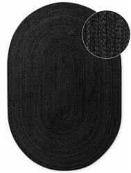 Hanse Home Fekete kétoldalas-kézi szövésű juta szőnyeg 160x230 cm Braided - Hanse Home