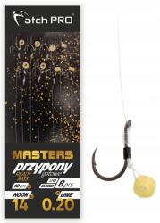 Match Pro MatchPro Masters Method előkék gumival M16-os 16-os méret 10cm Szakállas (908109)