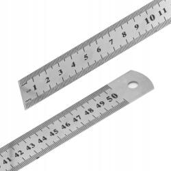 Decortrend Vonalzó CM Skála Centiméterben Fém 50 cm (5011-3)