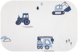 Bergon Színes mintás textil pelenka 70x80 cm-Kék markoló